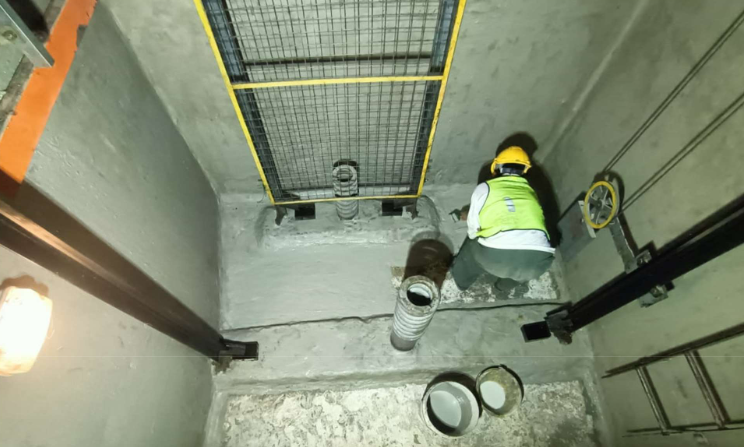 Elevator Pit Waterproofing